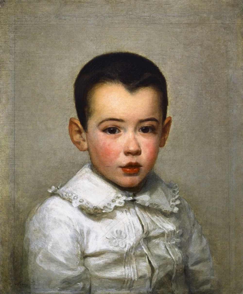 Ritratto di Pierre Bracquemond da bambino, 1878 - Musée des Beaux, Arts de Rouen